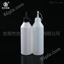 现货供应500毫升带盖尖嘴瓶 500ML胶水瓶 包装塑料瓶 *