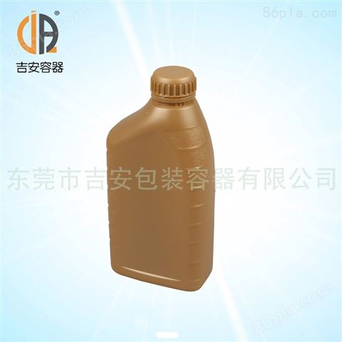 供应HDPE1000ML灰色机油罐 1L润滑油瓶塑料瓶 1L灰色带线机油瓶