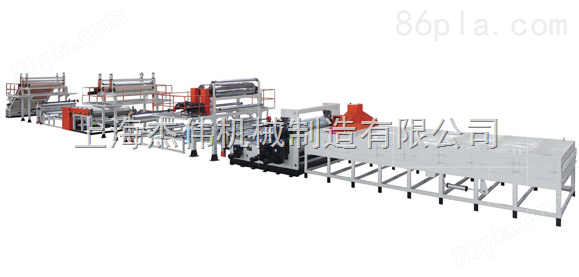 上海金纬PVC同质透心地板革生产线